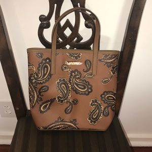 Michael Kors brown paisley handbag